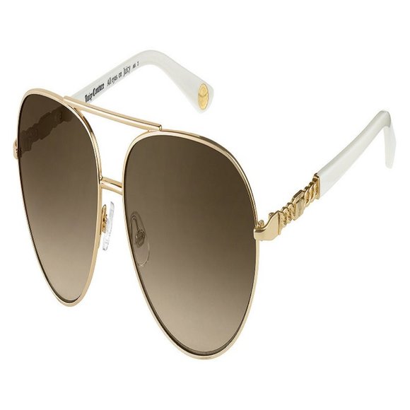 Juicy Couture Aviator Women Light Gold Metal Frame - Picture 1 of 3